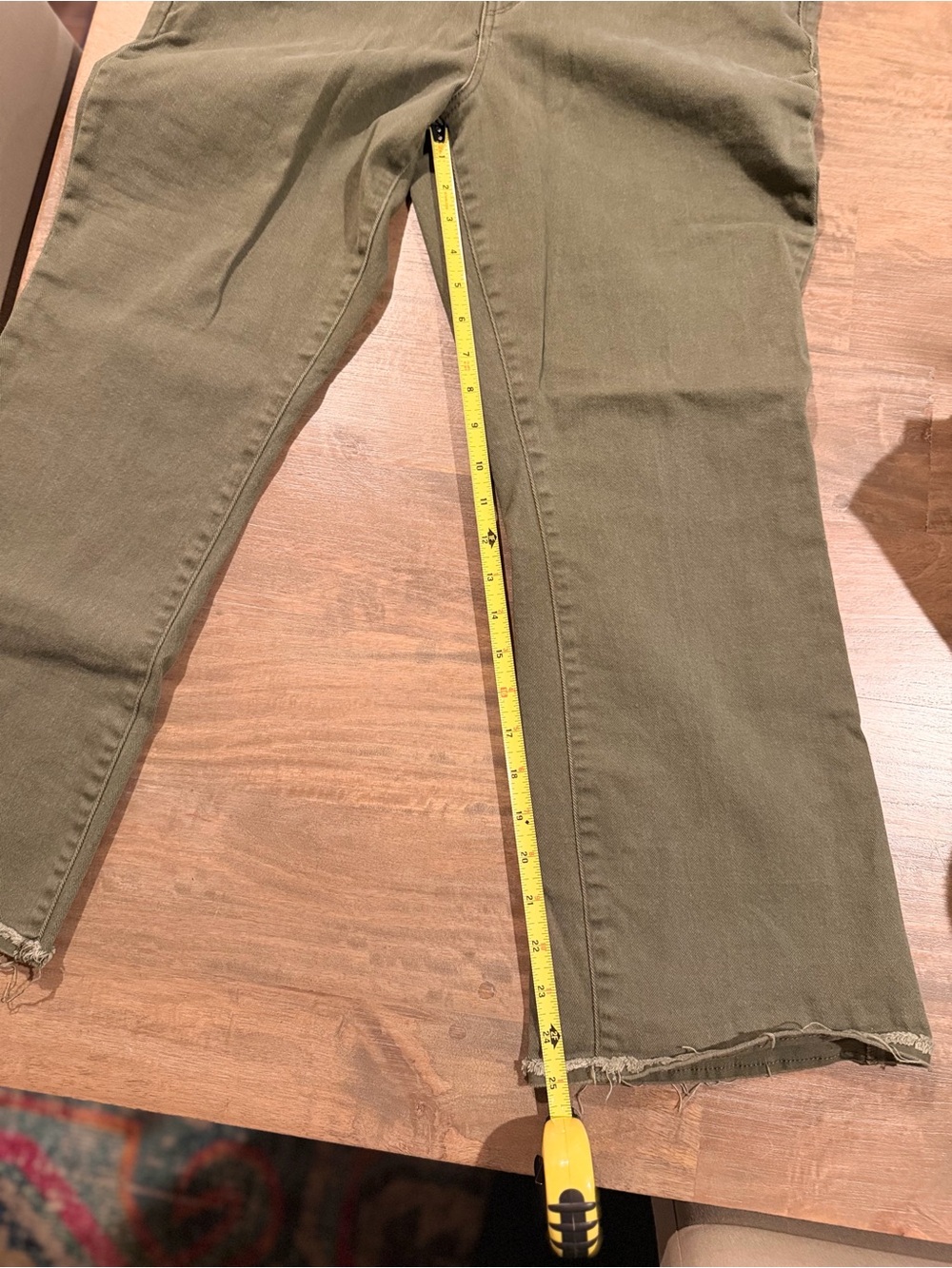 Democracy ABsolution Women's Olive Green Boyfriend Jeans - Picture 5 of 6